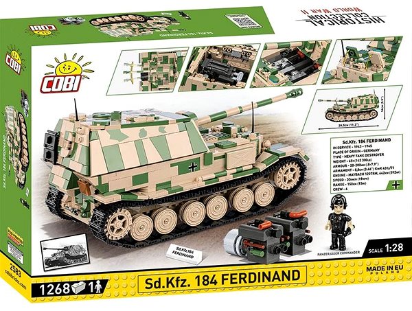 Building Set Cobi 2583 II WW Sd. Kfz. 184 Ferdinand 1:28 ...