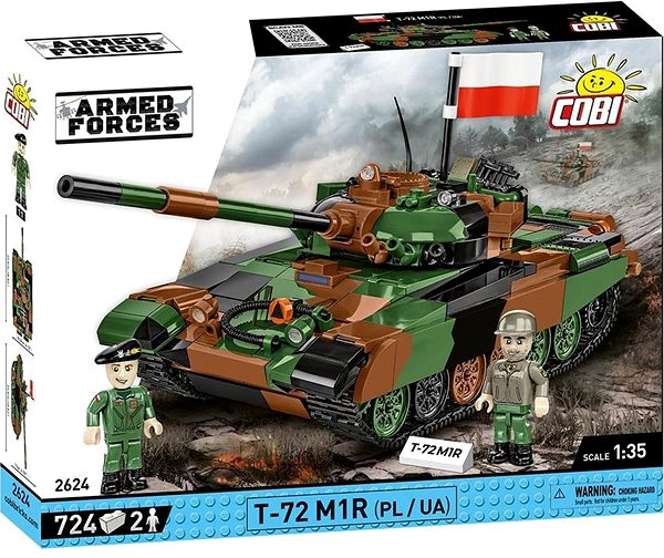 Cobi 2624 Armed Forces T-72 M1R (PL/UA) 1:35 construction set.