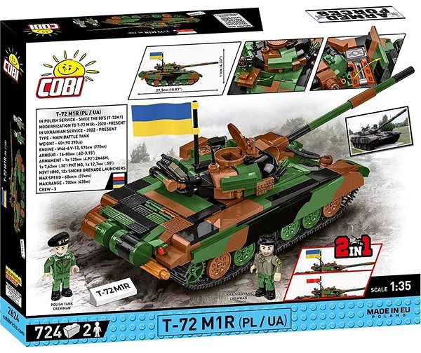 Building Set Cobi 2624 Armed Forces T-72 M1R (PL/UA) 1:35 ...