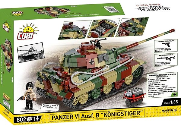 Building Set Cobi 3113 WWII Panzer VI Ausf. B Königstiger 1:35 ...