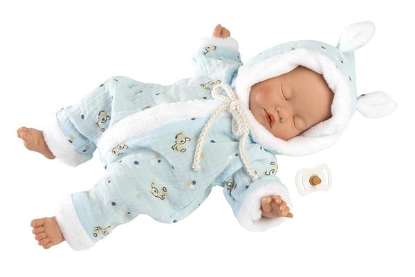 Bábika Llorens 63301 Little Baby – spiaca reálna bábika s mäkkým látkovým telom – 32 cm ...