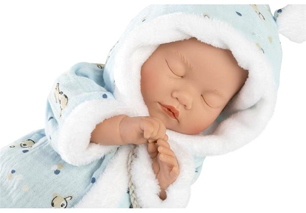 Játékbaba Llorens 63301 Little Baby - alvó élethű játékbaba puha szövet testtel - 32 cm ...