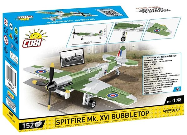 Stavebnice Cobi 5865 II WW Spitfire Mk. XVI Bubbletop 1:48 ...