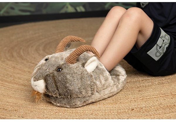 Cozy Noxxiez Goat Slipper soft toy.