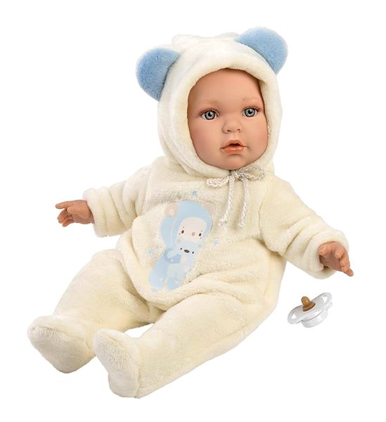 Játékbaba Llorens 14207 Baby Enzo - élethű játékbaba puha szövet testtel - 42 cm ...