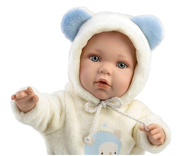 Játékbaba Llorens 14207 Baby Enzo - élethű játékbaba puha szövet testtel - 42 cm ...