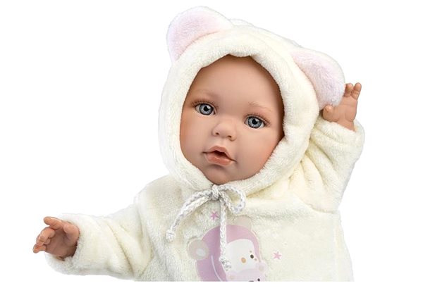Játékbaba Llorens 14208 Baby Julia - élethű játékbaba puha szövet testtel - 42 cm ...