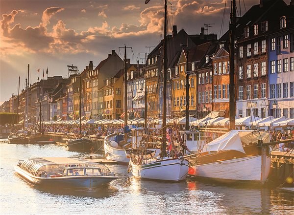 Ravensburger 120008460 Scandinavia: Sunset in Copenhagen puzzle.