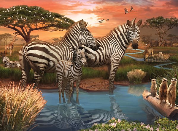 Ravensburger 120003656 Zebras jigsaw puzzle.