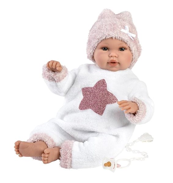 Játékbaba Llorens 63648 New Born - élethű játékbaba hangokkal és puha szövet testtel - 36 cm ...