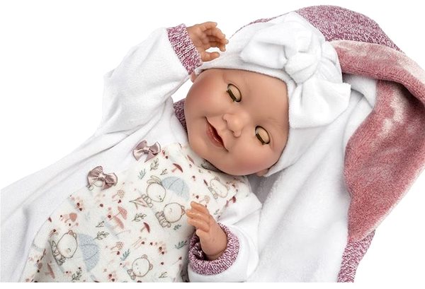 Bábika Llorens 74040 New Born – žmurkajúca reálna bábika so zvukmi a mäkkým látkovým telom – 42 cm ...