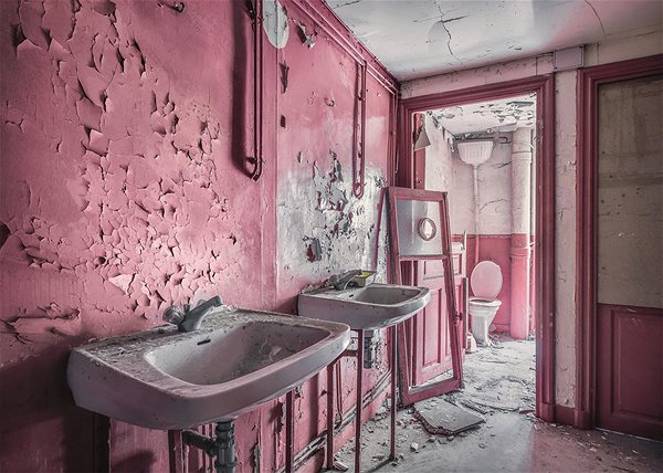 Ravensburger 120002734 Lost Places: Pink Bathroom puzzle.