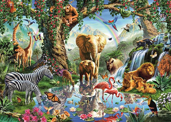 Puzzle Ravensburger 120006824 Dobrodružstvo v džungli ...