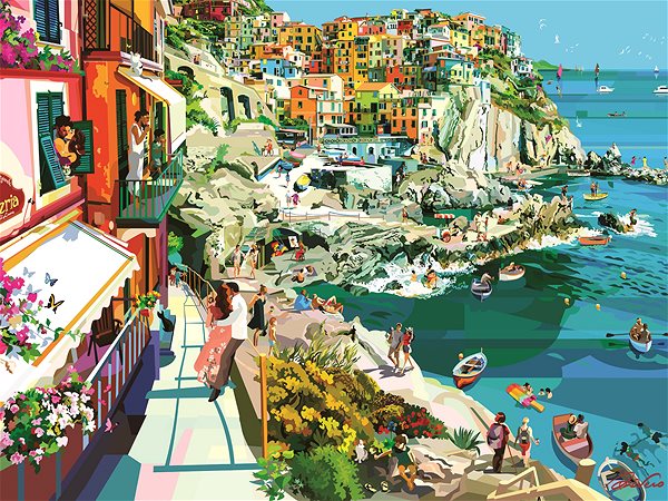 Ravensburger 120004301 Romance in Cinque Terre puzzle .