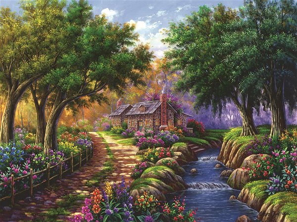 Ravensburger 120007357 Riverside Cottage puzzle.