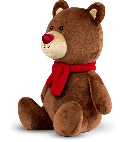 Plush Fényes Orrú Plüss Barna Maci .