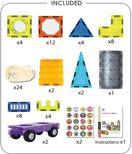 Building Set Bavytoy Magnetic Construction Set Trucks 71 pcs ...