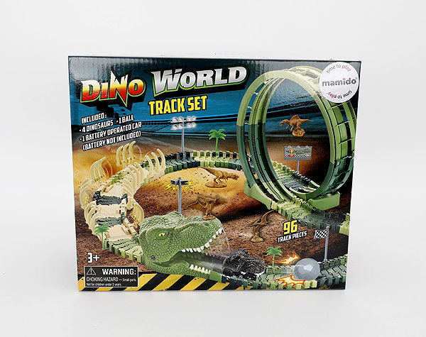 Mamido Dinosaur Race Track with Loop 96 Pieces MT1519.