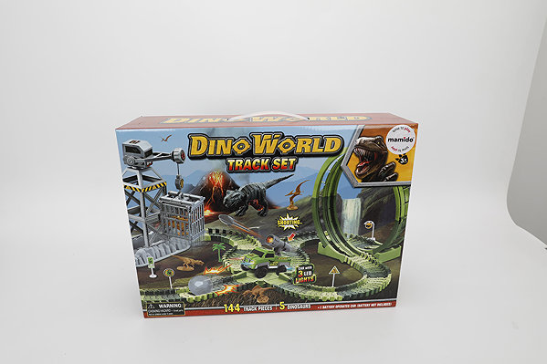 Mamido Dinosaur Race Track with Loop and Lights 144 Pieces MT1520 .