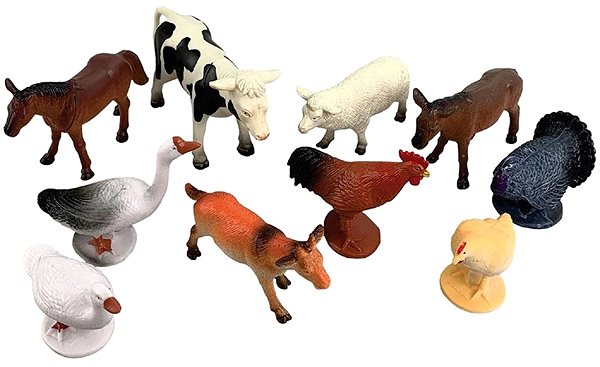 Figures MaDe Animals - farm, 10 pcs, 12,5 cm ...