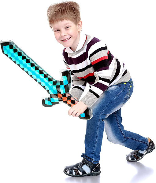 Meč FunCo Diamantový meč Minecraft 60 cm nafukovací ...