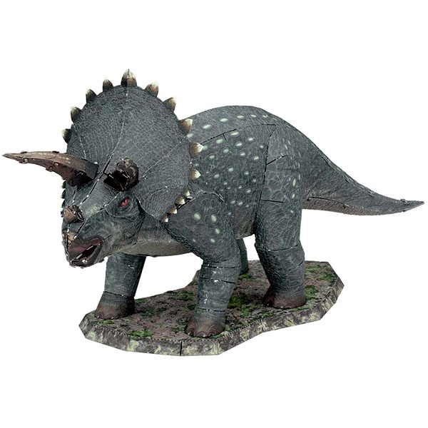 3D puzzle Metal Earth Luxusná oceľová stavebnica Triceratops ...