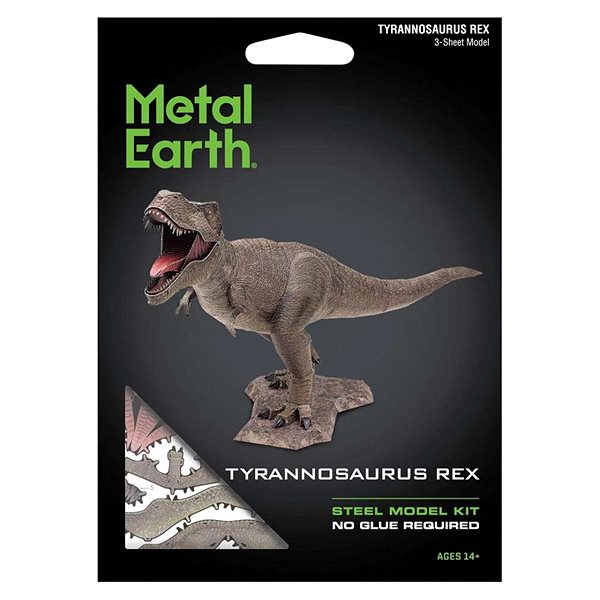 3D puzzle Metal Earth Luxusná oceľová stavebnica Tyrannosaurus Rex ...