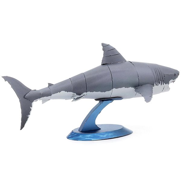 3D puzzle Metal Earth Luxusná oceľová stavebnica Velký bílý žralok ...