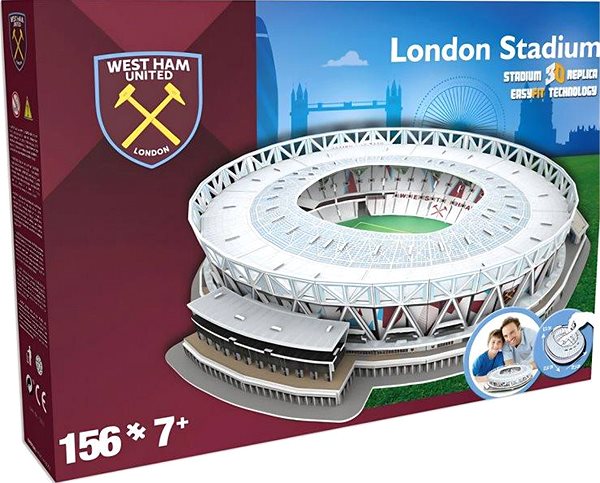 3D puzzle Stadium 3D Replica 3D puzzle Stadion London – West Ham United FC 156 dielikov ...