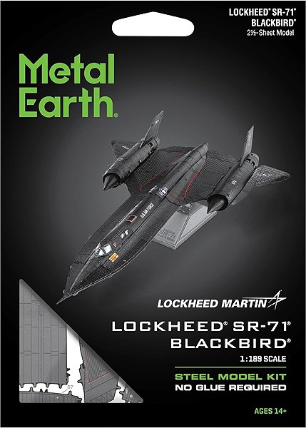 3D Puzzle Metal Earth 3D puzzle Lockheed SR-71 Blackbird ...