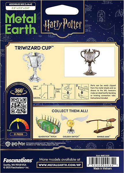 3D Puzzle Metal Earth 3D puzzle Harry Potter: The Three Magicians Cup ...
