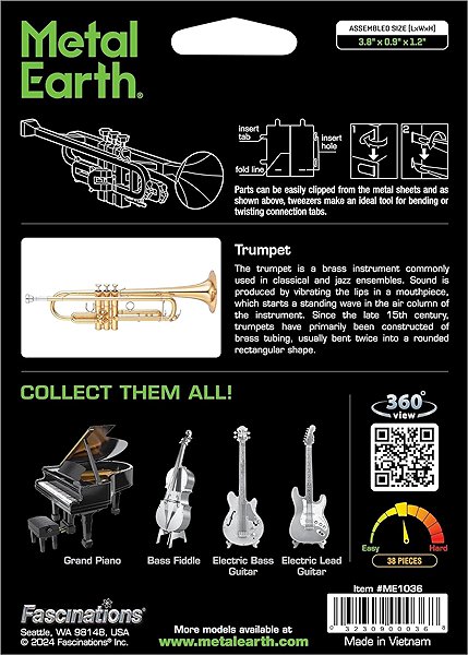 3D Puzzle Metal Earth 3D Puzzle Trumpet ...
