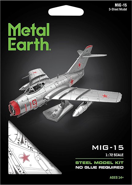 3D Puzzle Metal Earth 3D puzzle MiG-15 fighter jet ...