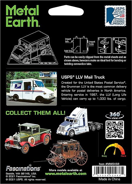3D Puzzle Metal Earth 3D puzzle USPS LLV ...