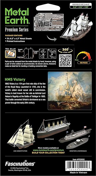 3D Puzzle Metal Earth 3D puzzle Premium Series: sailing ship HMS Victory ...