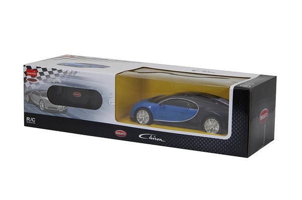 Távirányítós autó Jamara Bugatti Chiron 1:24 blue 2,4 GHZ Csomagolás/doboz
