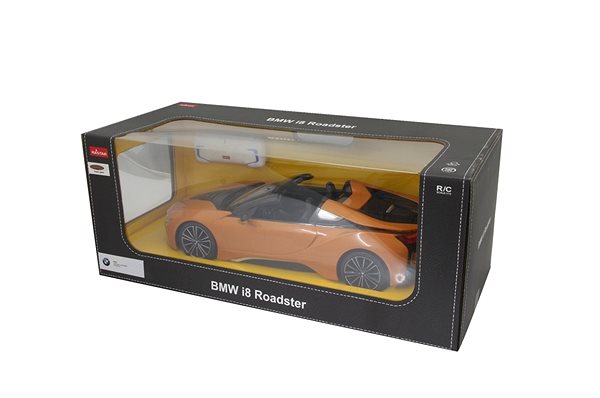 Távirányítós autó Jamara BMW I8 Roadster 1:12 orange 2,4G A Csomagolás/doboz