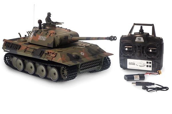 RC tank na ovládanie S-Idee German Panther 1:16 verzia V7 ...