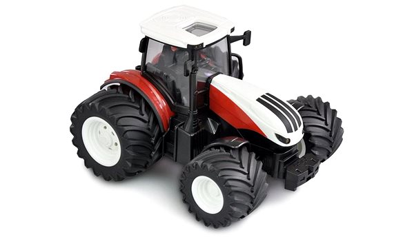 RC traktor na ovládanie Amewi traktor s prívesom pre zvieratá, svetlá, zvuk 1 : 24 ...