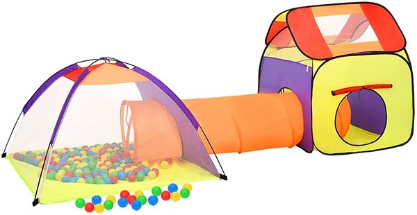 Detský stan SHUMEE Detský stan na hranie viacfarebný, 338 × 123 × 111 cm ...