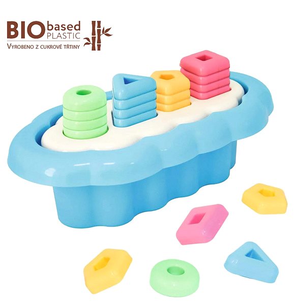 ELFIKI Bio Plast Magic Shapes Motor Skills Sorter, 20 pcs.