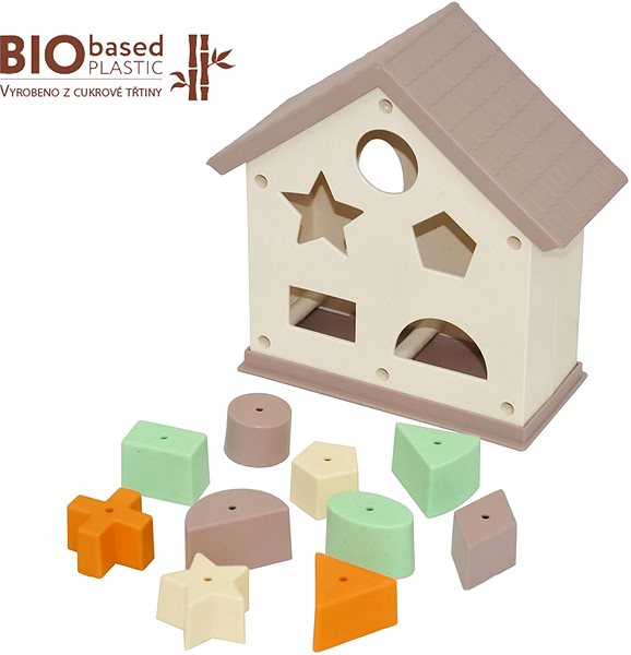 ELFIKI Eco Natural Magic House motor skills shape sorter.