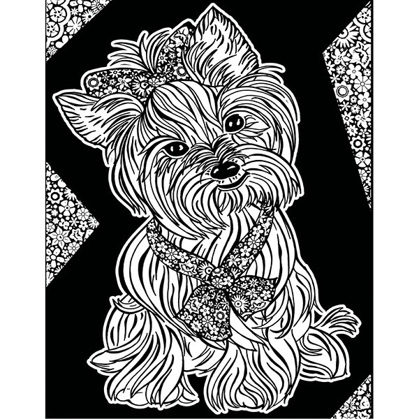 colouring page colourvelvet Velvet picture of Yorkshire .