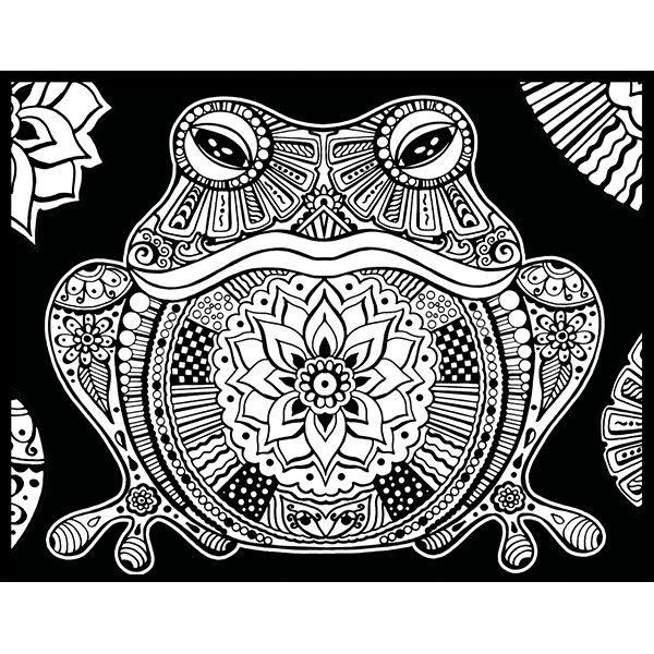 colouring page colourvelvet Velvet picture Frog .