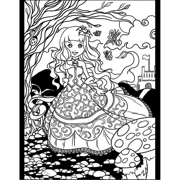 colouring page colourvelvet Velvet picture Princess .