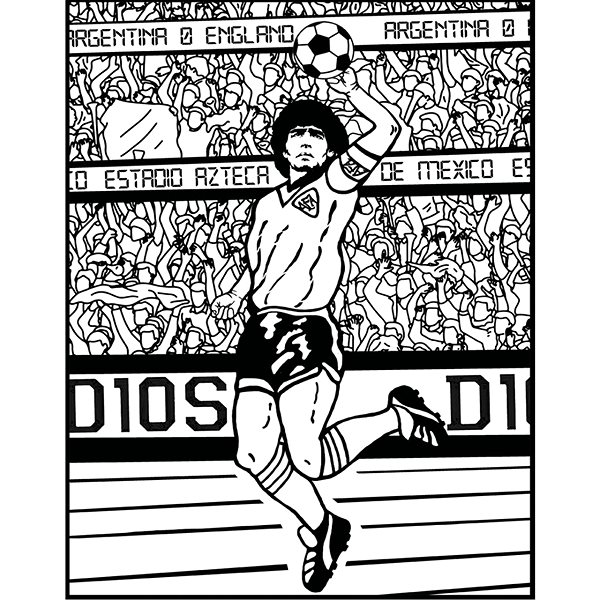 colouring page colourvelvet Velvet picture of Argentina footballer .