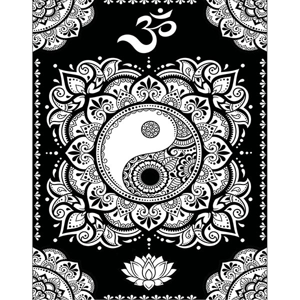 colouring page colourvelvet Velvet picture Mandala Yin Yang .