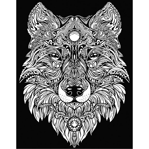 colouring page colourvelvet Velvet picture Wolf .