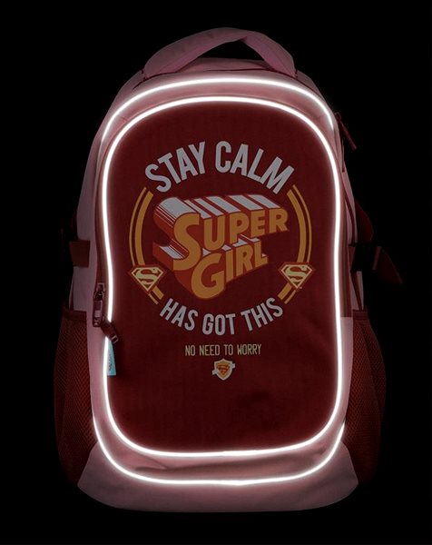 Školní batoh BAAGL Školní batoh s pončem Supergirl Stay Calm ...