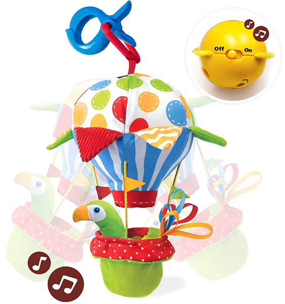 Hračka na kočík Yookidoo – Lietajúci balón ...